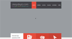 Desktop Screenshot of okeydeyiz.com